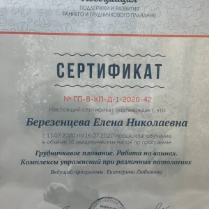 Сертификаты Березенцева 04