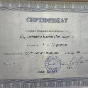 Сертификаты Березенцева 06